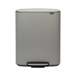 Brabantia Bo Pedaalemmer 60 Liter Mineral Concrete Grey