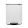 Brabantia Bo Pedaalemmer 2 X 30 Liter White