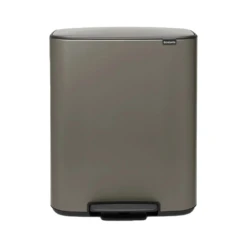 Brabantia Bo Pedaalemmer 2 X 30 Liter Platinum