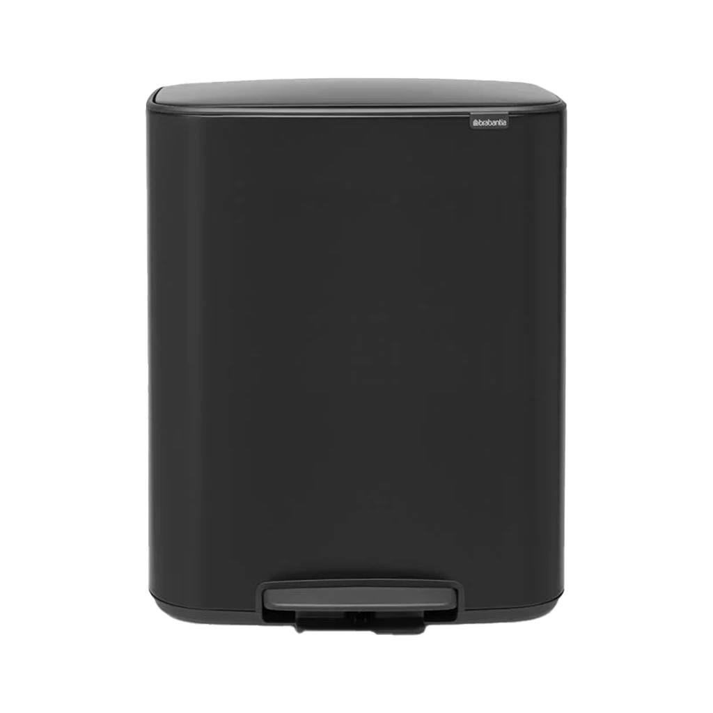 Brabantia Bo Pedaalemmer 2 X 30 Liter Matt Black 1 Brabantia Bo Pedaalemmer 2 X 30 Liter Matt Black