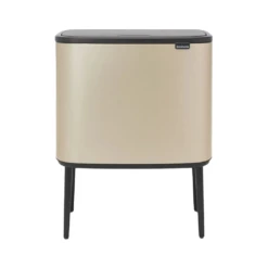 Brabantia Bo Touch Afvalemmer 11 + 23 Liter Metallic Gold