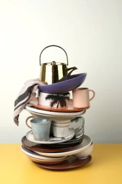 HK Living ACE6740 Bold & Basic Theepot 700 Ml Aardewerk Goudkleurig -Keuken Verkoop ace6740 b