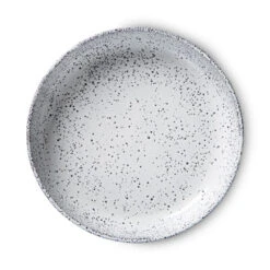 HK Living ACE7035 Gradient Diep Bord ø 21,5 Cm Crèmekleurig 2 Stuks