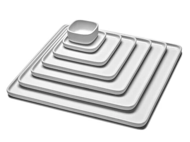 Serax HEII Marcel Wolterinck Bord Vierkant 28 X 28 Cm Porselein Wit 2 Serax HEII Marcel Wolterinck Bord Vierkant 28 X 28 Cm Porselein Wit - Image 2