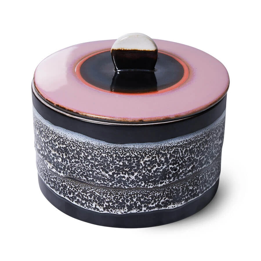 HK Living 70's ACE7181 Disco Voorraadpot 1,65 Liter Aardewerk 2 HK Living 70's ACE7181 Disco Voorraadpot 1,65 Liter Aardewerk - Image 2