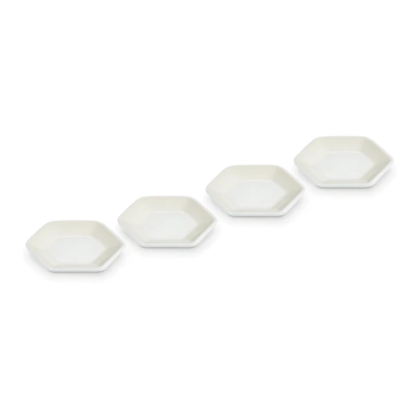 Le Creuset Hexagon Serveerschaaltje 9,5 Cm Aardewerk Meringue 4 Stuks 2 Le Creuset Hexagon Serveerschaaltje 9,5 Cm Aardewerk Meringue 4 Stuks - Image 2