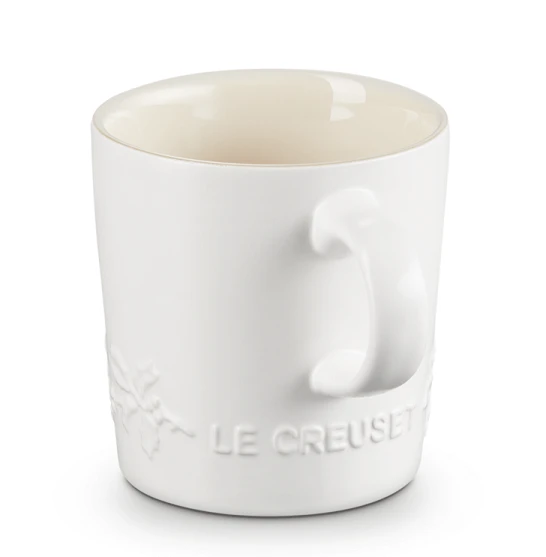 Le Creuset Holly Collectie Mok 200 Ml Aardewerk Katoenwit 2 Le Creuset Holly Collectie Mok 200 Ml Aardewerk Katoenwit - Image 2