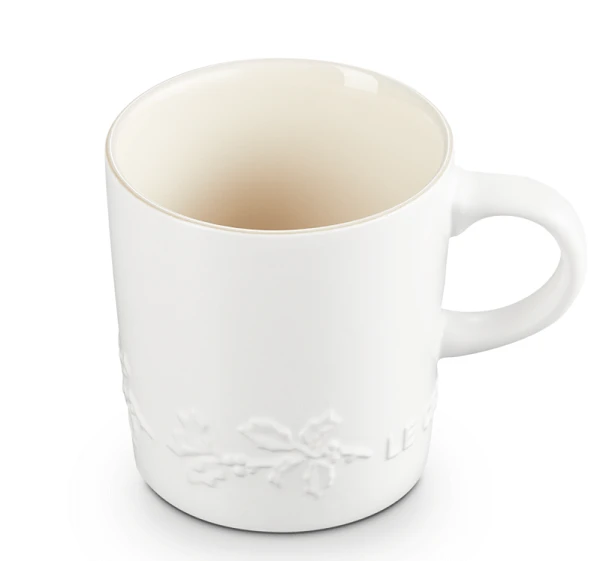 Le Creuset Holly Collectie Mok 200 Ml Aardewerk Katoenwit 3 Le Creuset Holly Collectie Mok 200 Ml Aardewerk Katoenwit - Image 3