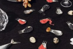 Alessi GIMR01S4 Moscardino Multifunctioneel Bestek Rvs 4 Stuks -Keuken Verkoop scheda prodotto moscardino en overview